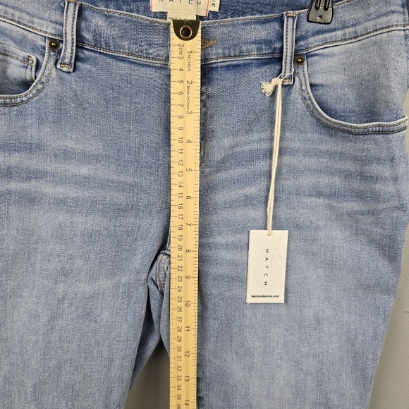 HATCH Under Belly Slim Leg Maternity Jeans Light Wash Womens Size 31 NWT E101806 - Picture 11 of 16